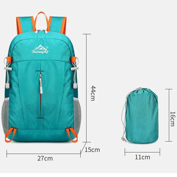 Foldable hiking backpack
