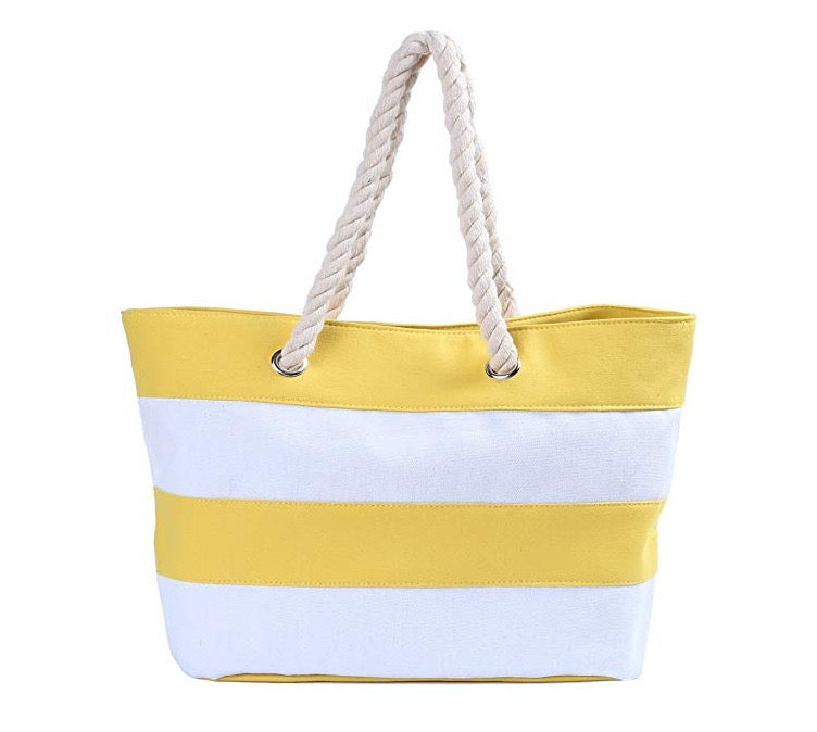 Canvas tote beach bag